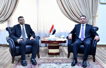 Ambassador Prashant Pise on 25 April called on H.E. Dr. Saleh Hussein Ali Al Tamimi, Undersecretary for Policy Planning Affairs, Ministry of Foreign Affairs of Iraq